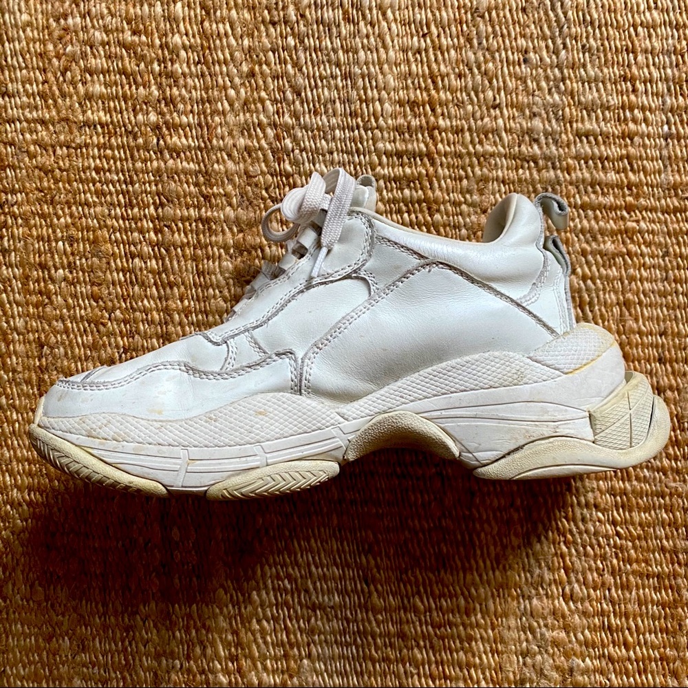 Jeffrey C Chunky High White Sneaker